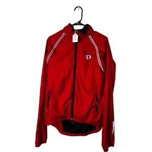 XL  pearl uzimi red and black zip down jacket